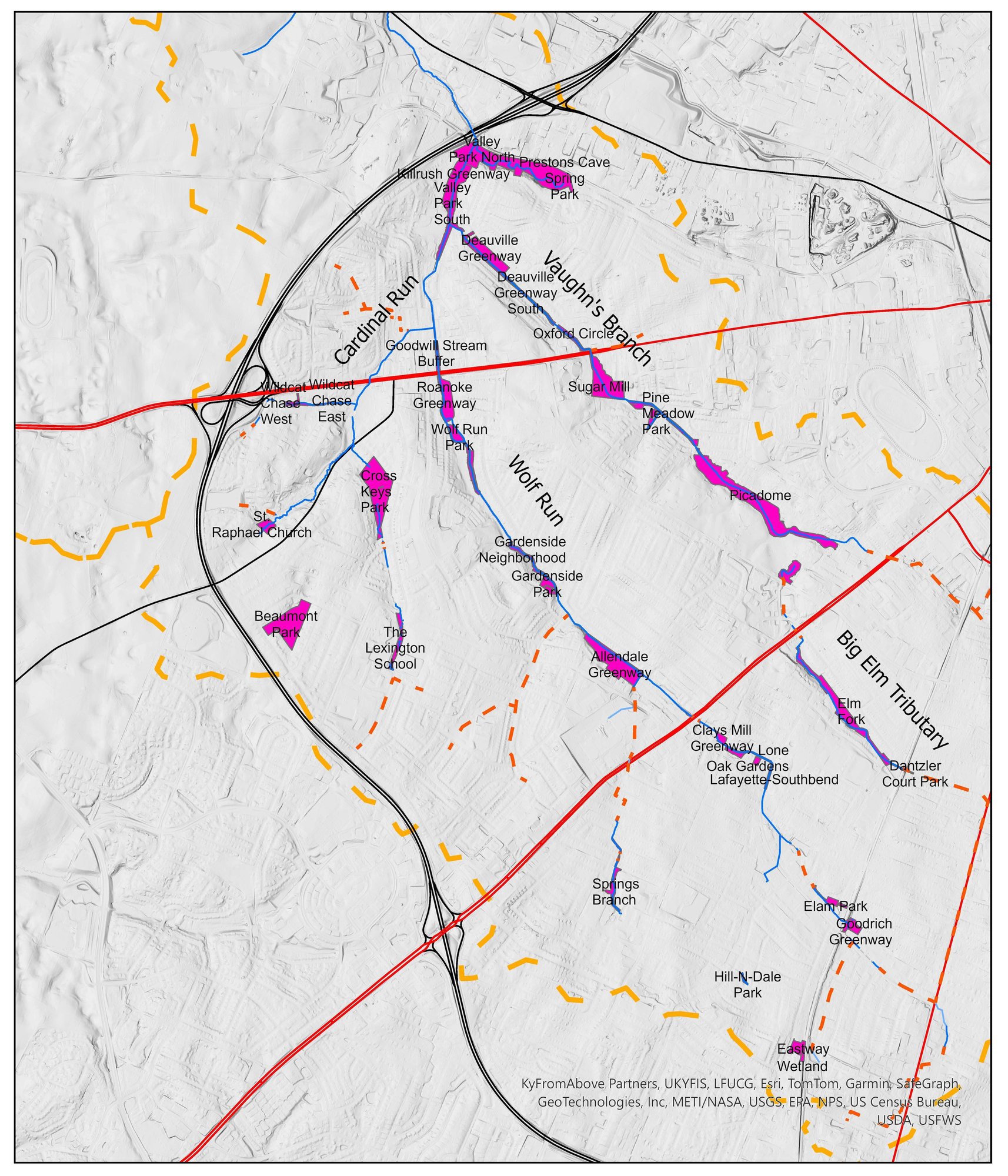 Wolf Run Project Locations
